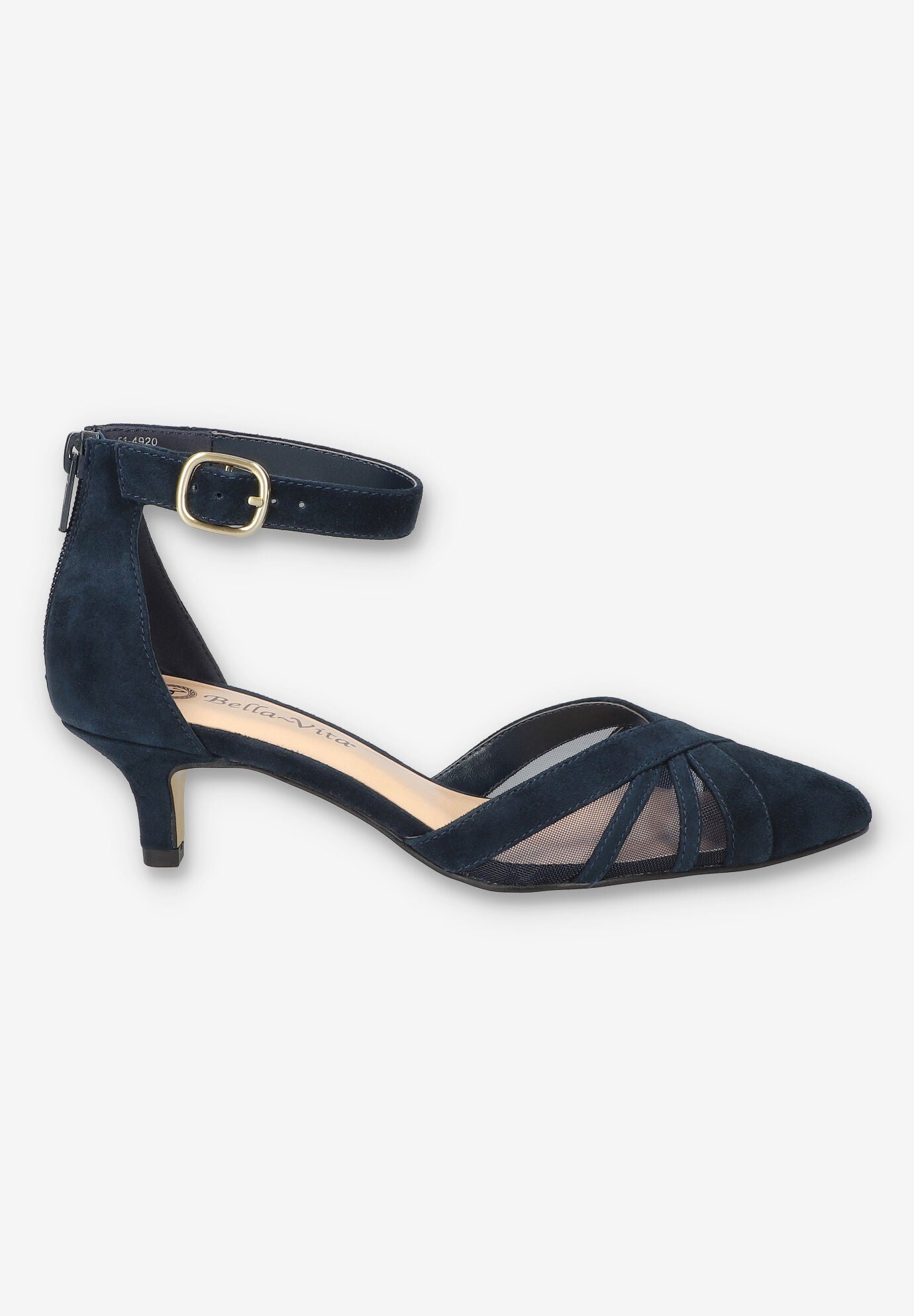 Malani Pump, NAVY SUEDE LEATHER, alternate image number 2