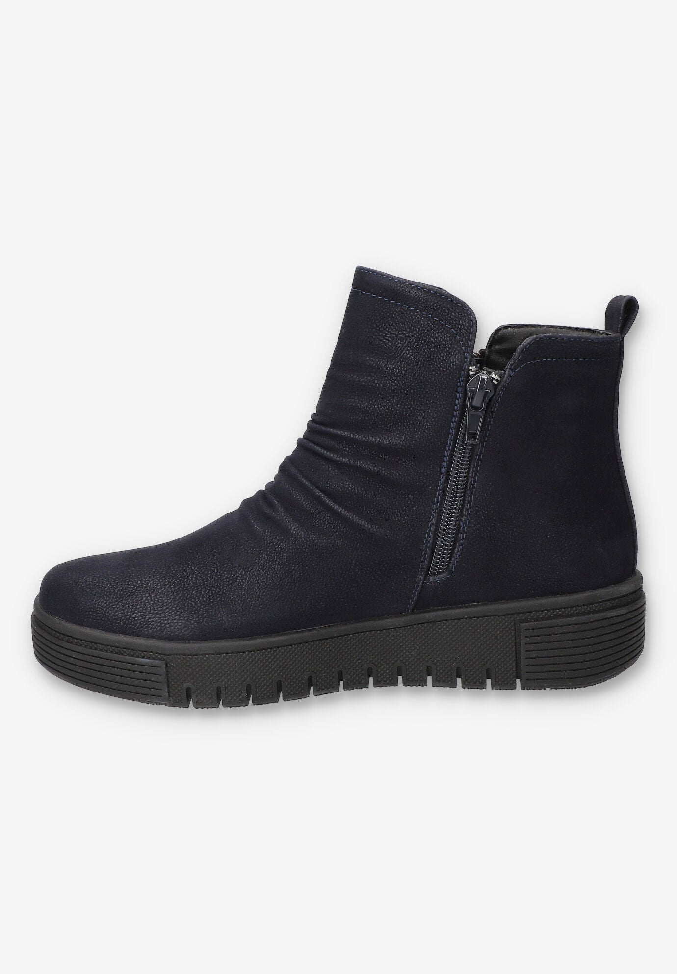 Estella Slip-Resistant Ankle Boot, NAVY, alternate image number 4