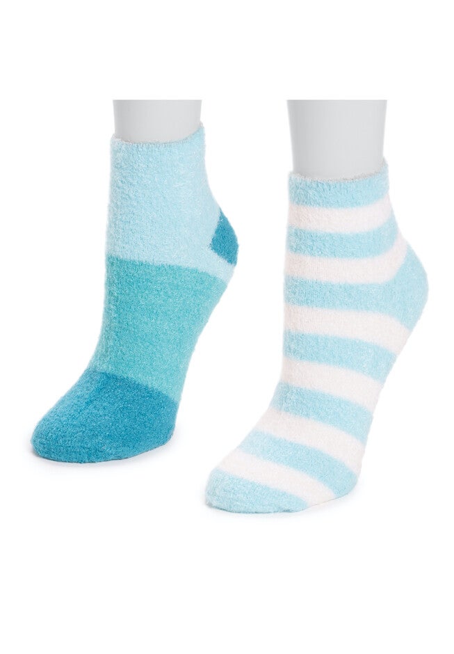 6 Pair Pack Aloe Infused Crew Socks, , alternate image number 3