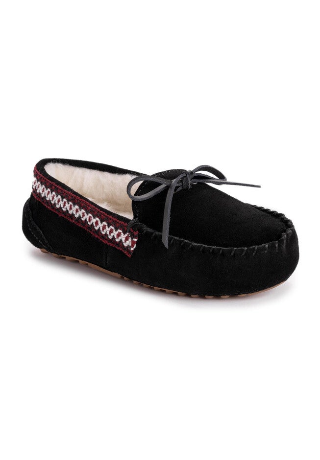 Jane Moccasin by Muk Luks®, EBONY, hi-res image number 0
