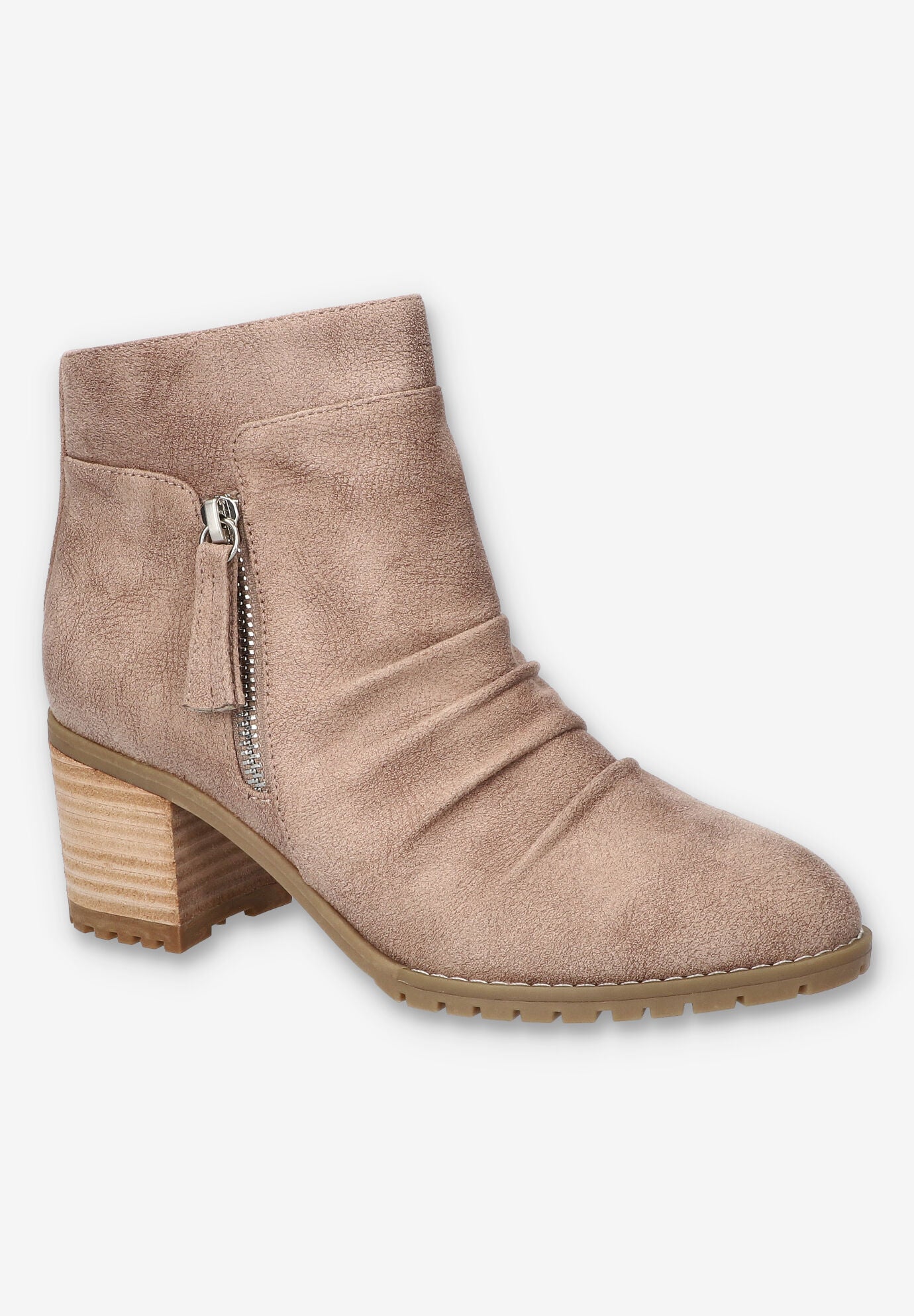 Janita Block Heel Ankle Boot, TAUPE, hi-res image number 0