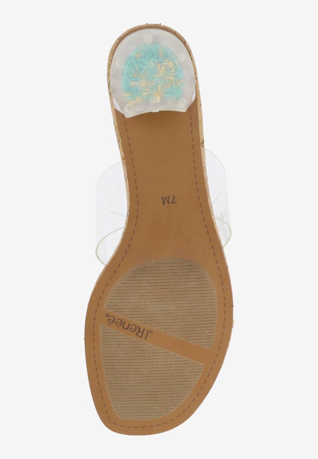 Seehorse Thong Sandal, CLEAR NATURAL GOLD, alternate image number null