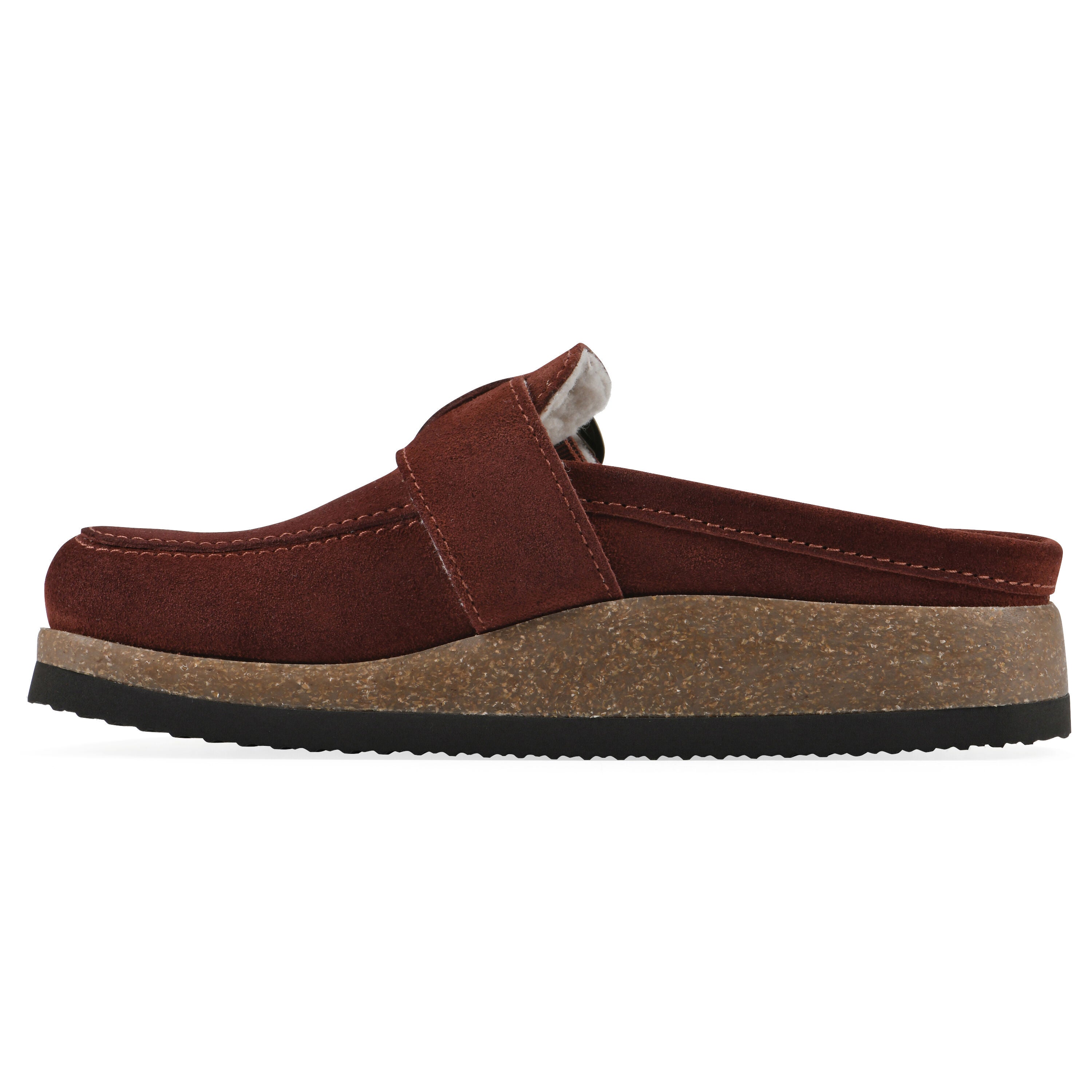 Bueno Footbeds Clog, RUST SUEDE FF, alternate image number 3