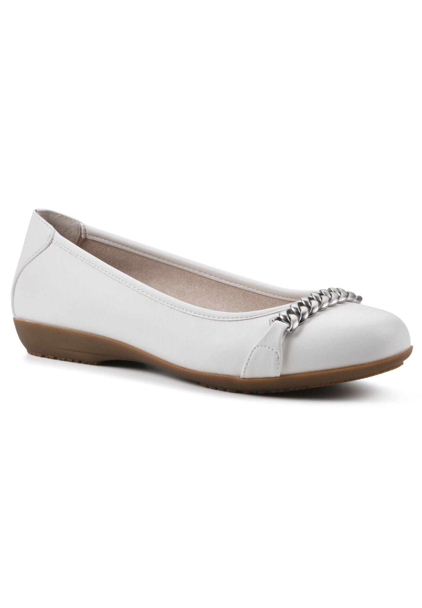 Charmed Flat, WHITE SMOOTH, hi-res image number 0