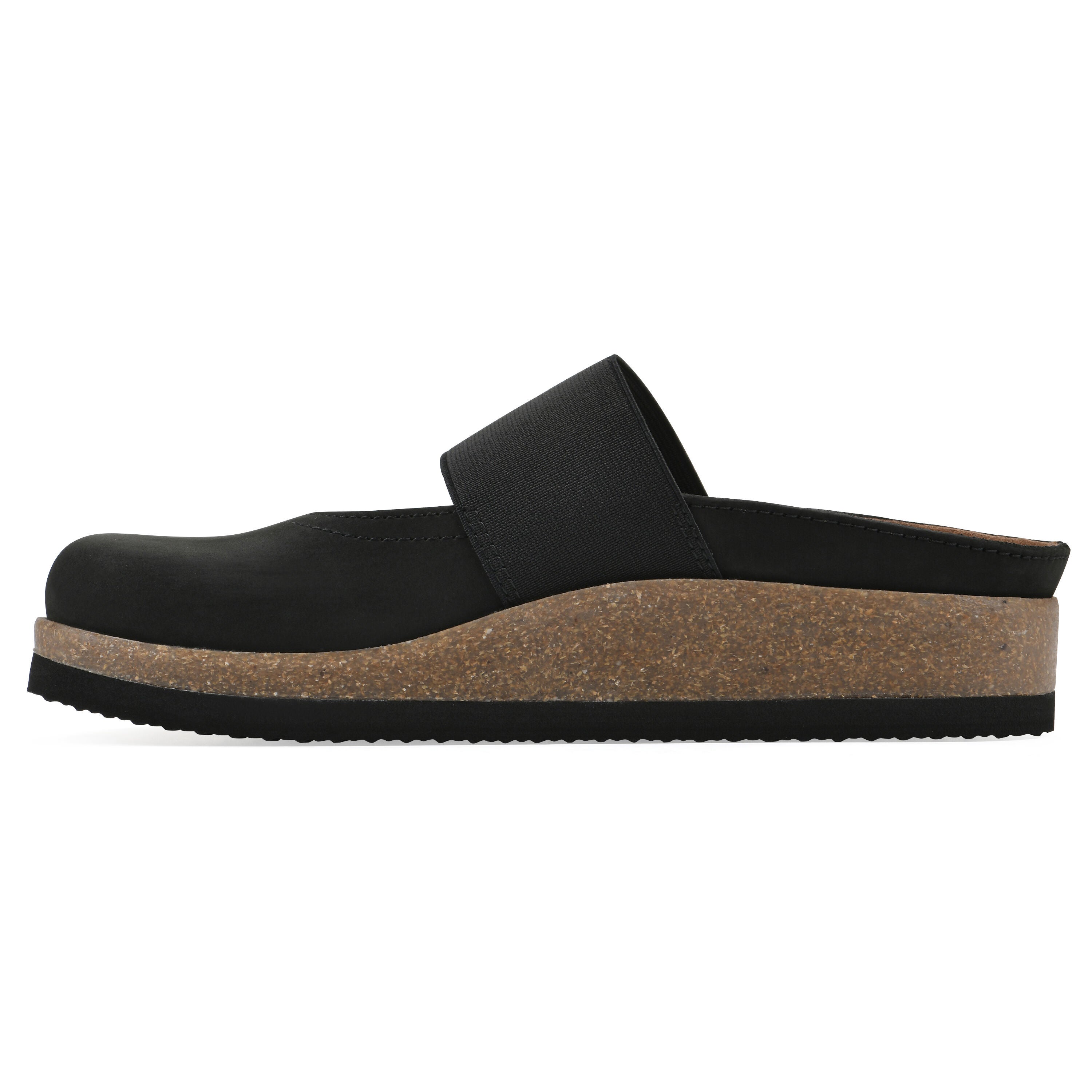 Bassi Mary Jane Footbeds Clog, BLACK NUBUCK, alternate image number 3