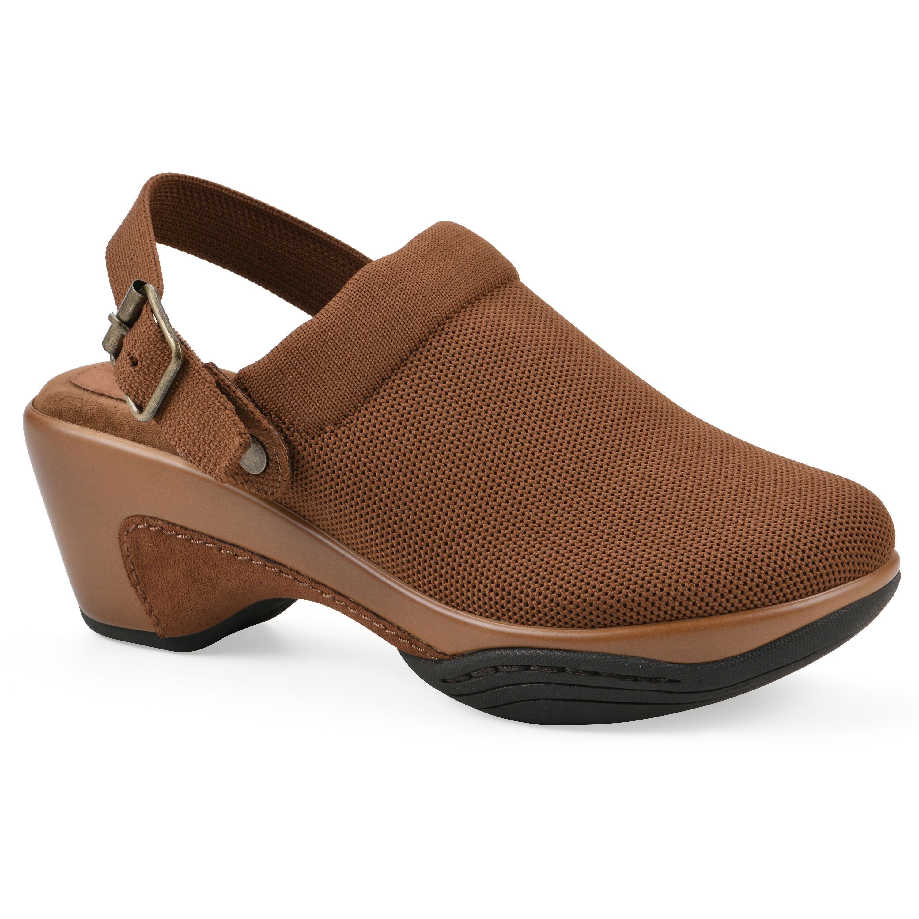 Viable Slingback Clog, PECAN FABRIC, hi-res image number 0