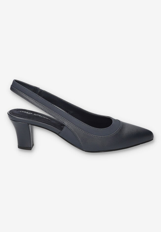 Dessa Slingback Pump, NAVY, alternate image number 2