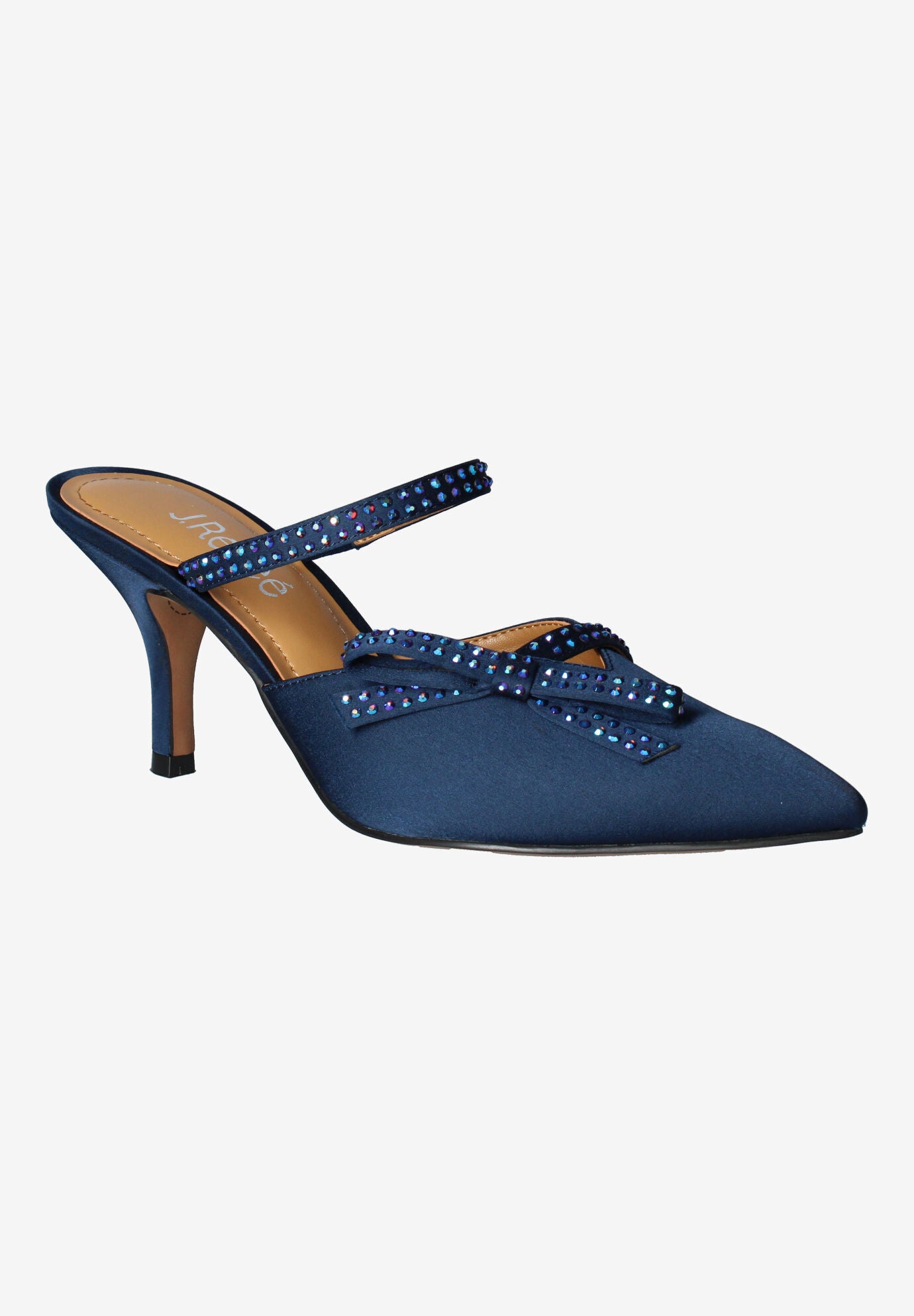 Estelia Mules, NAVY SATIN, hi-res image number 0