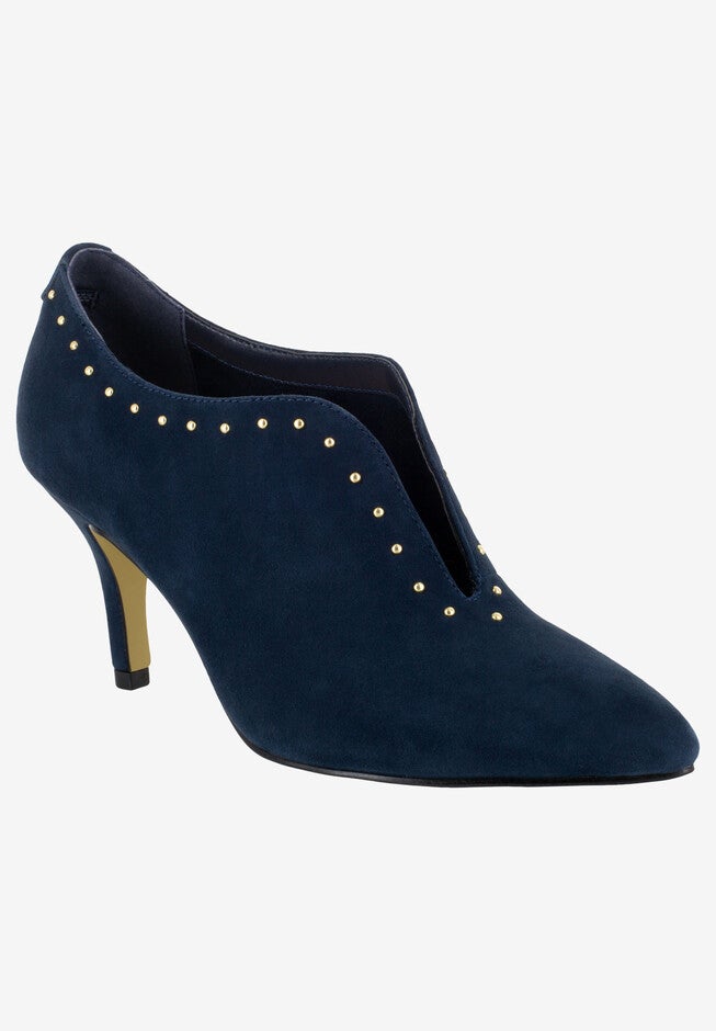 Dara Shootie , NAVY SUEDE LEATHER, hi-res image number 0
