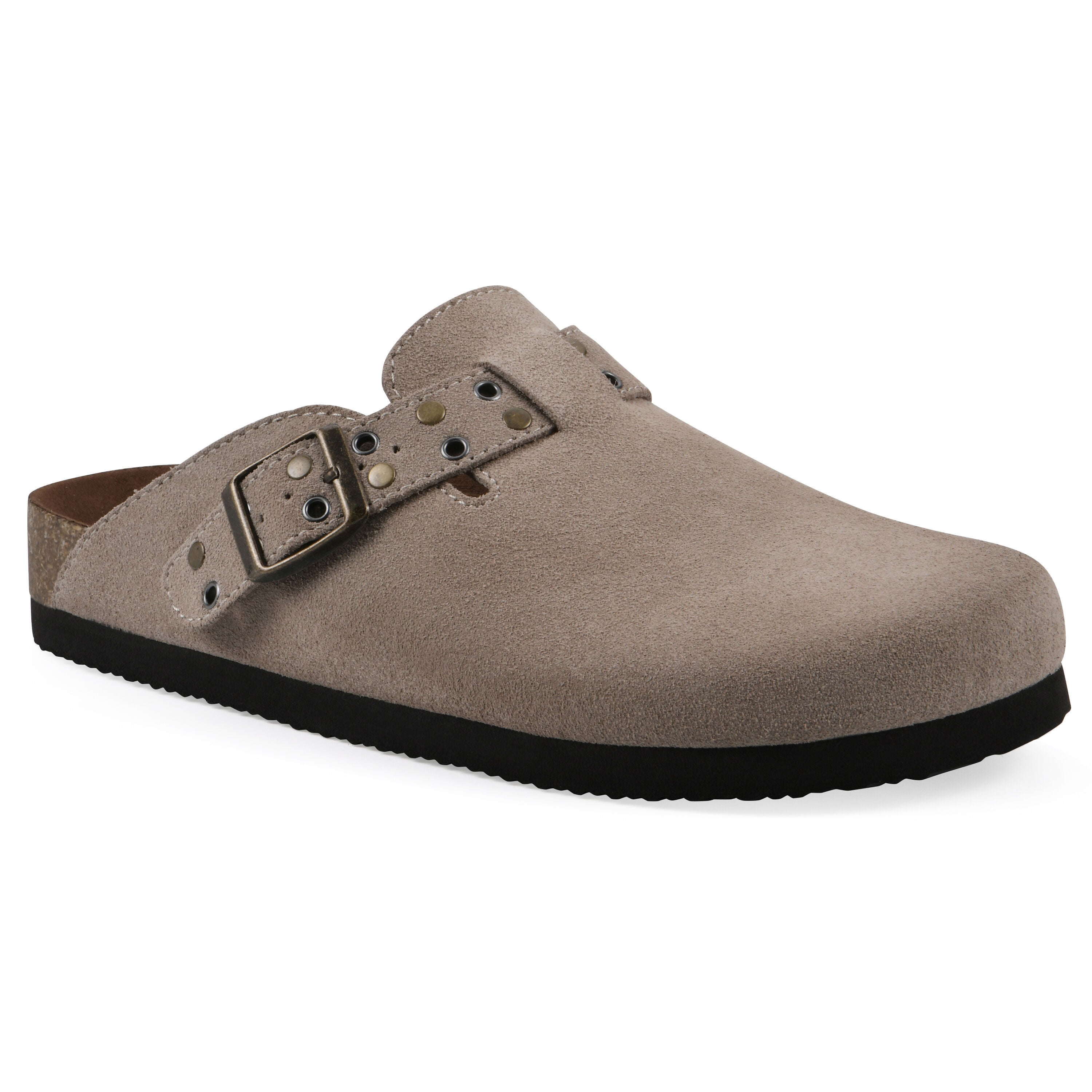 Benben Footbeds Clog, TAUPE SUEDE, hi-res image number 0
