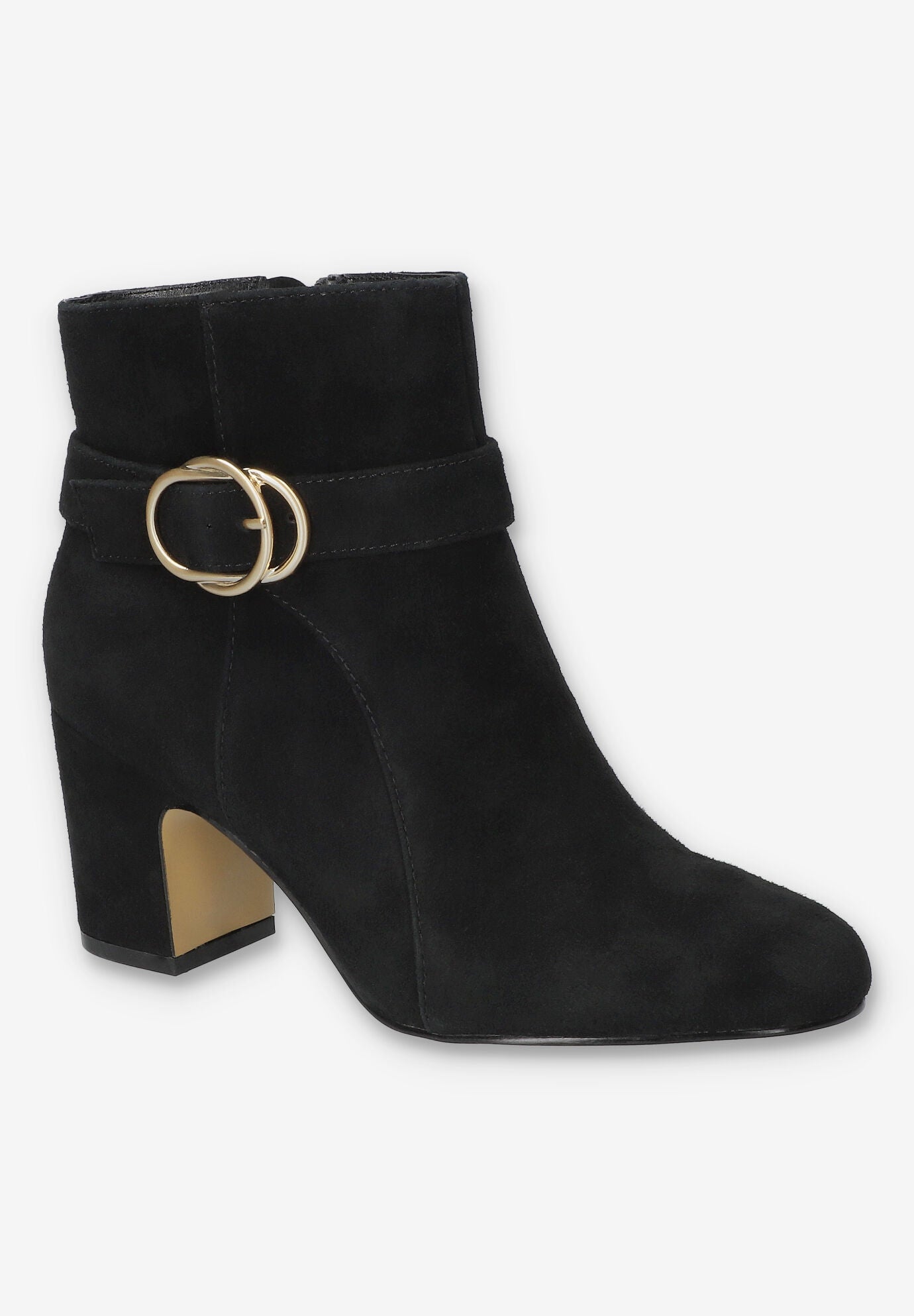 Gamela Dress Ankle Boot, BLACK SUEDE LEATHER, hi-res image number 0