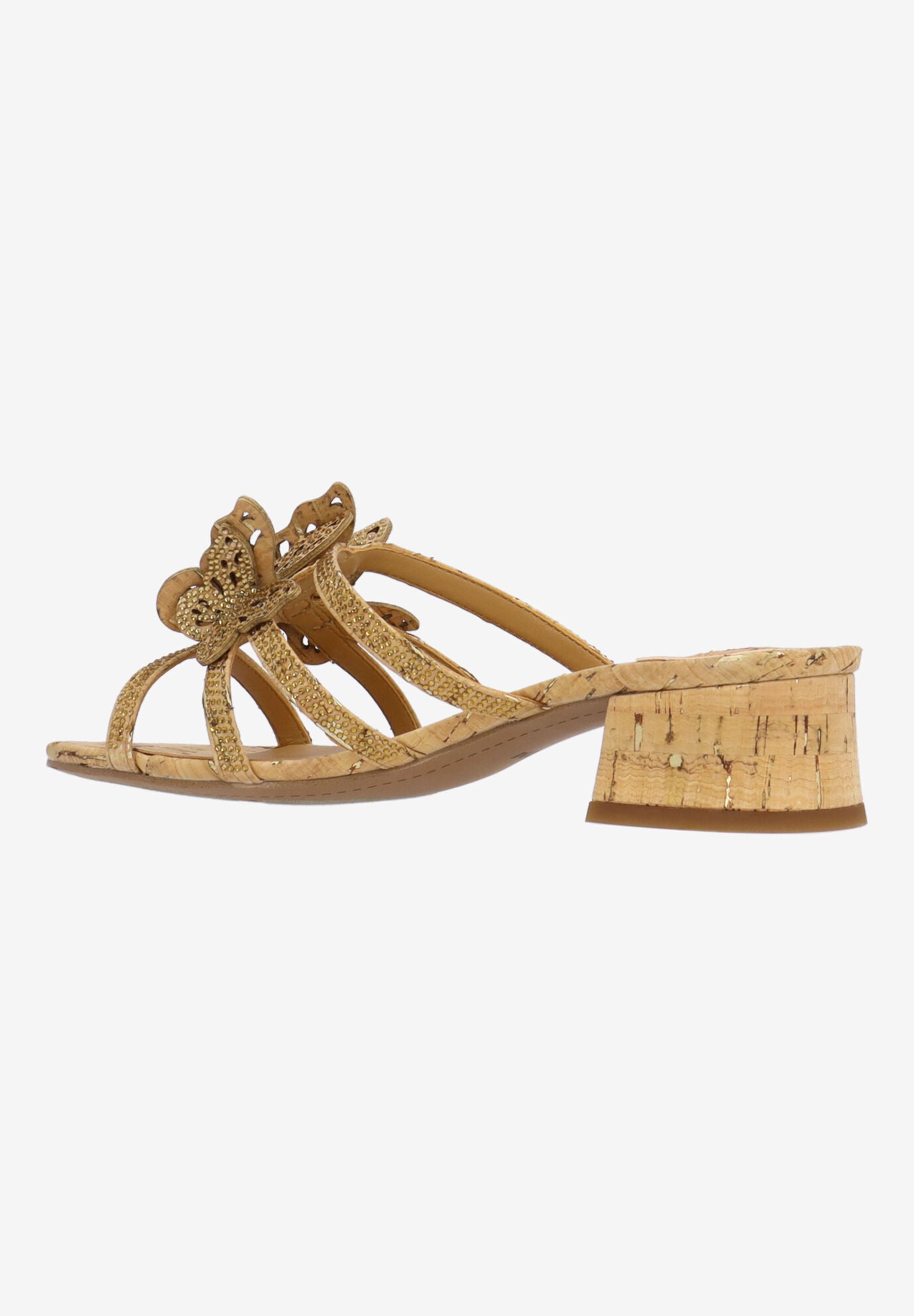 Butafly Strappy Sandal, NATURAL GOLD, alternate image number 5
