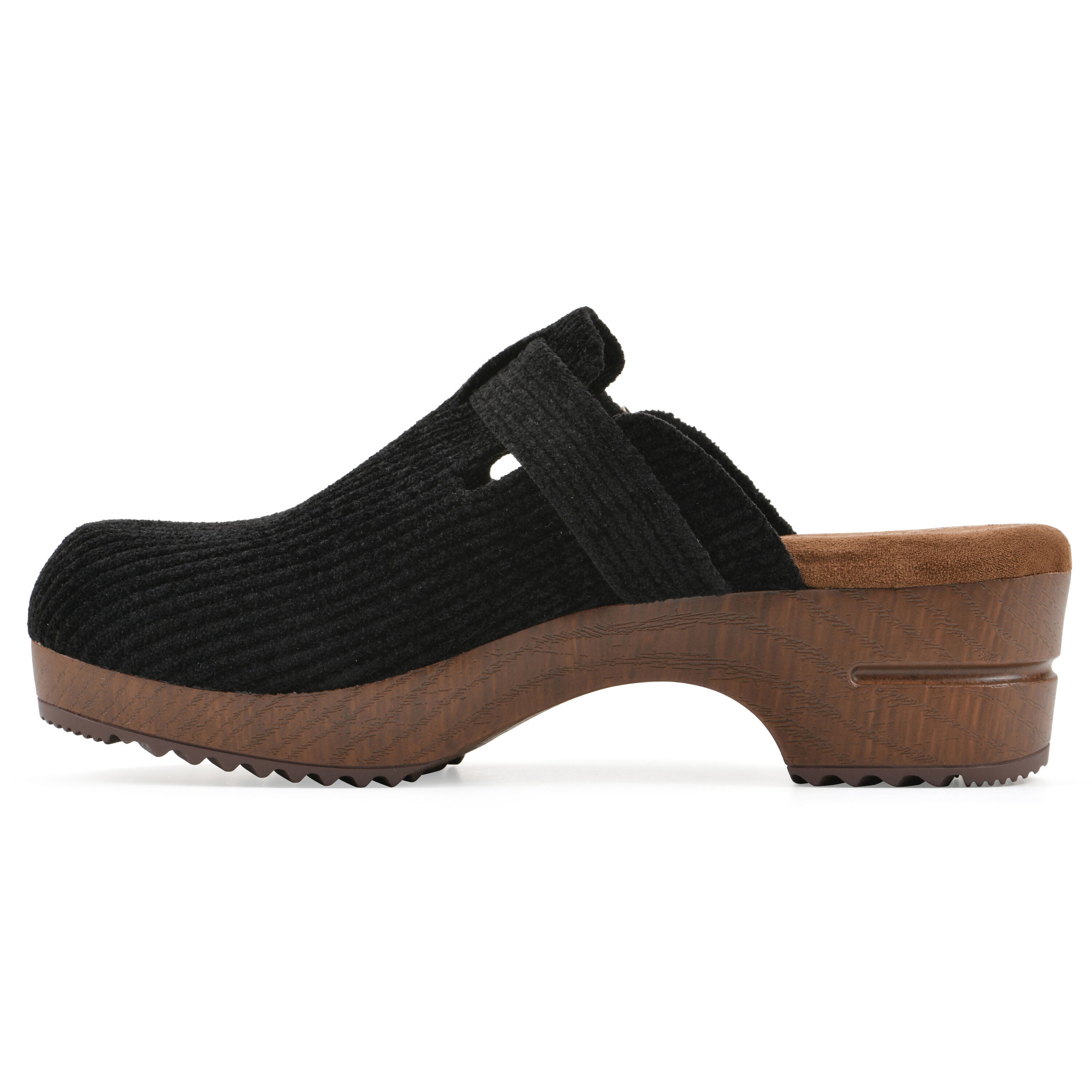 Bistros Platform Clog, BLACK FABRIC, alternate image number 3