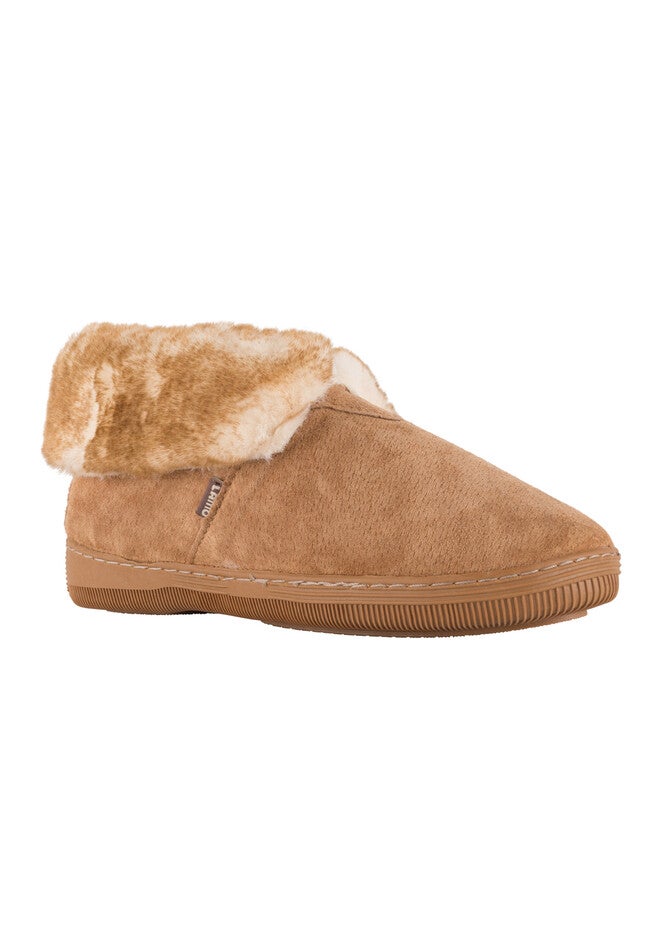Ladies Bootie Slippers, CHESTNUT, hi-res image number 0