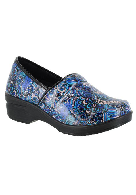 Lyndee Slip-Ons by Easy Works by Easy Street®, BLUE POP PATENT, hi-res image number null