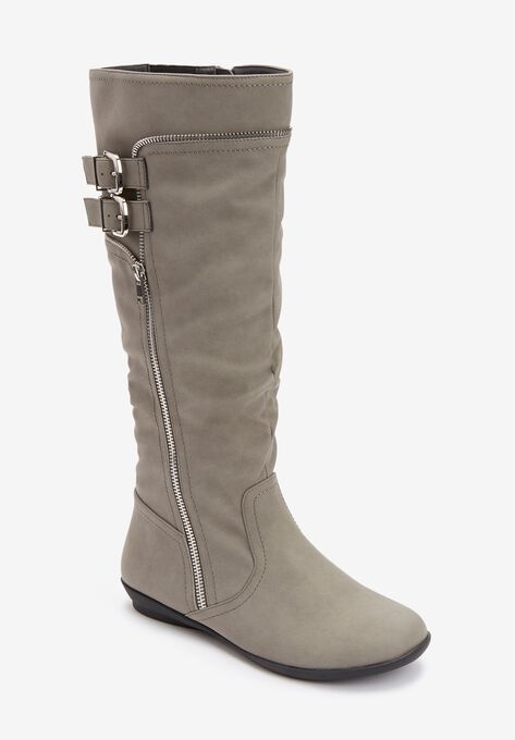 The Pasha Wide-Calf Boot , SLATE GREY, hi-res image number null