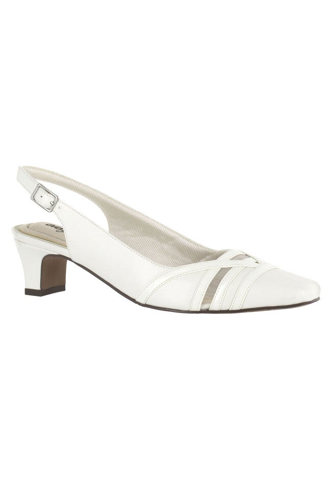 Kristen Pump by Easy Street®, WHITE PATENT, hi-res image number null