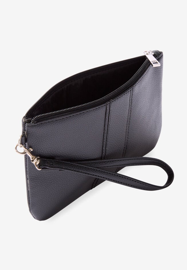 Faux Leather Wristlet, , alternate image number null