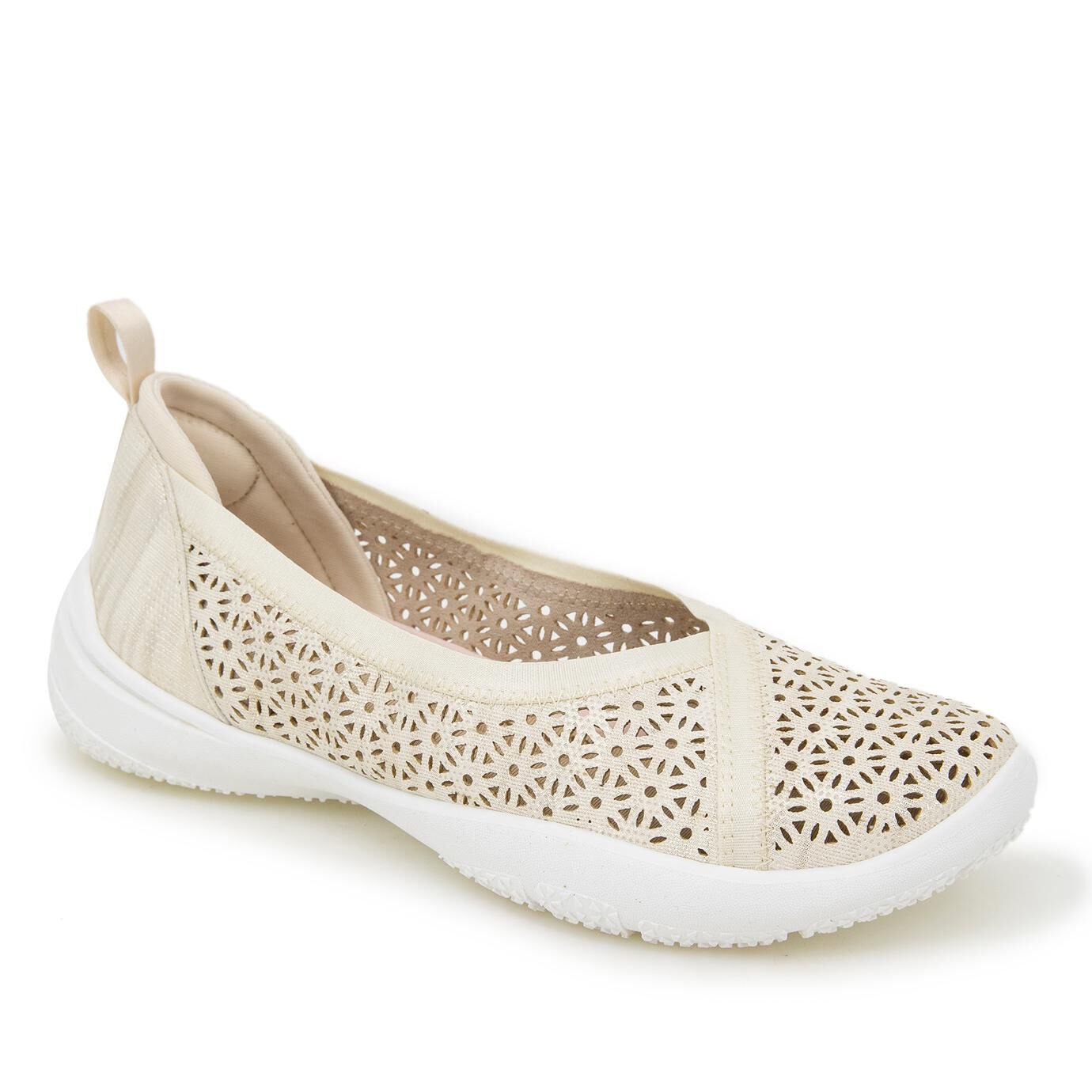 Emma Slip On Flat, CREAM SHIMMER, hi-res image number 0