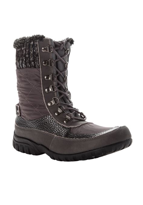 Delaney Frost Wide Calf Boot, GREY, hi-res image number null