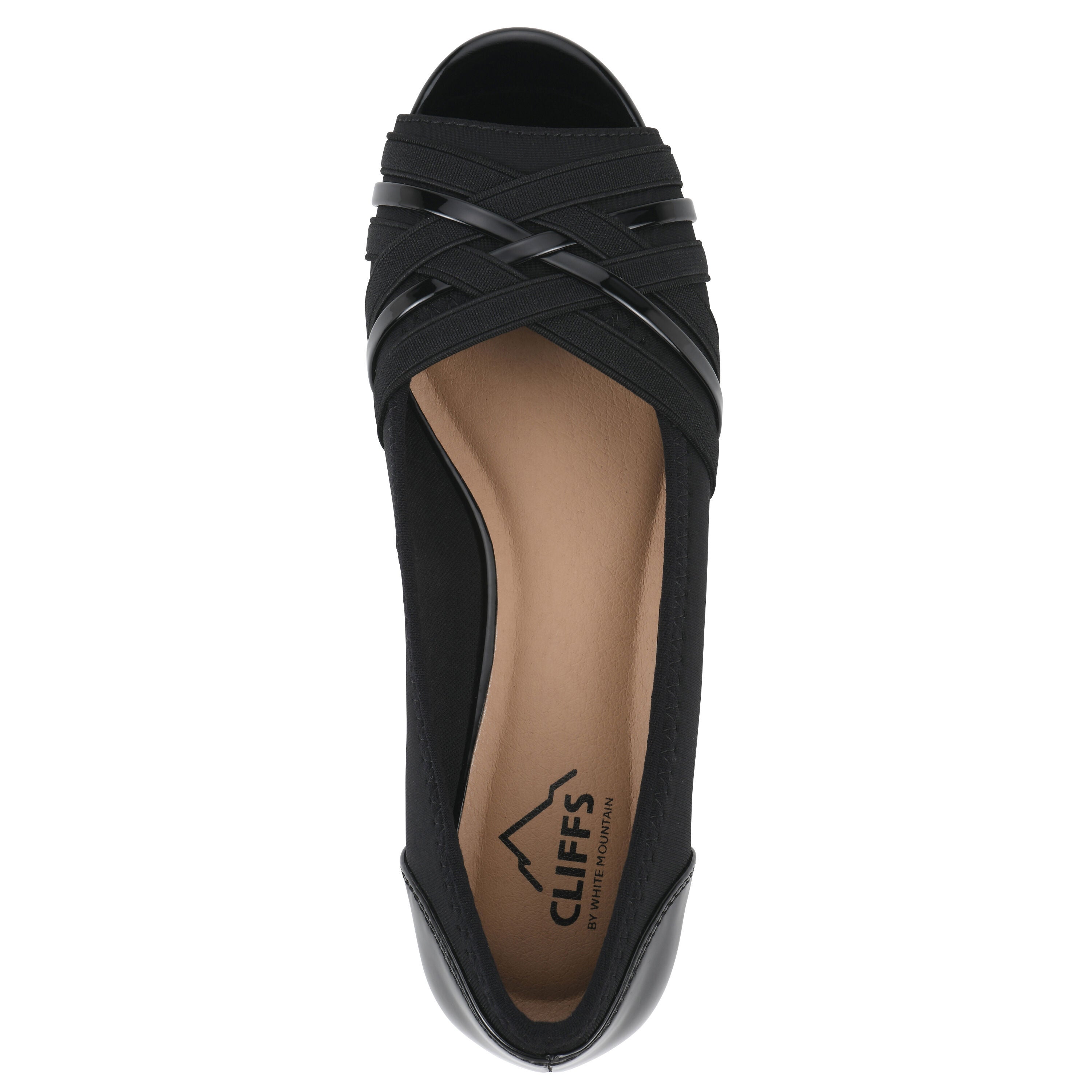 Boldest Peep Toe Wedge, BLACK NYLON, alternate image number 4