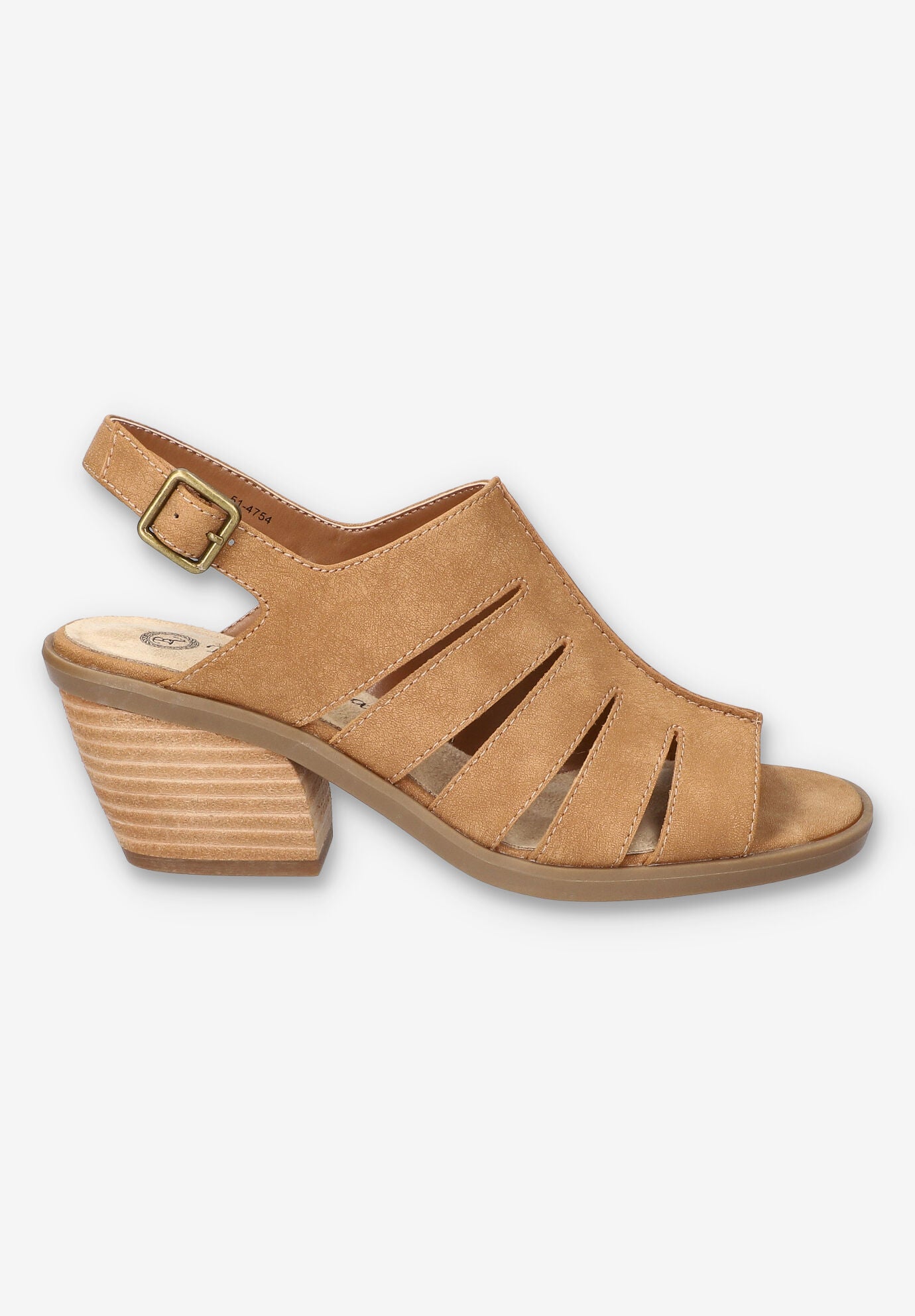 Rhodes Heeled Sandal, TAN, alternate image number 2