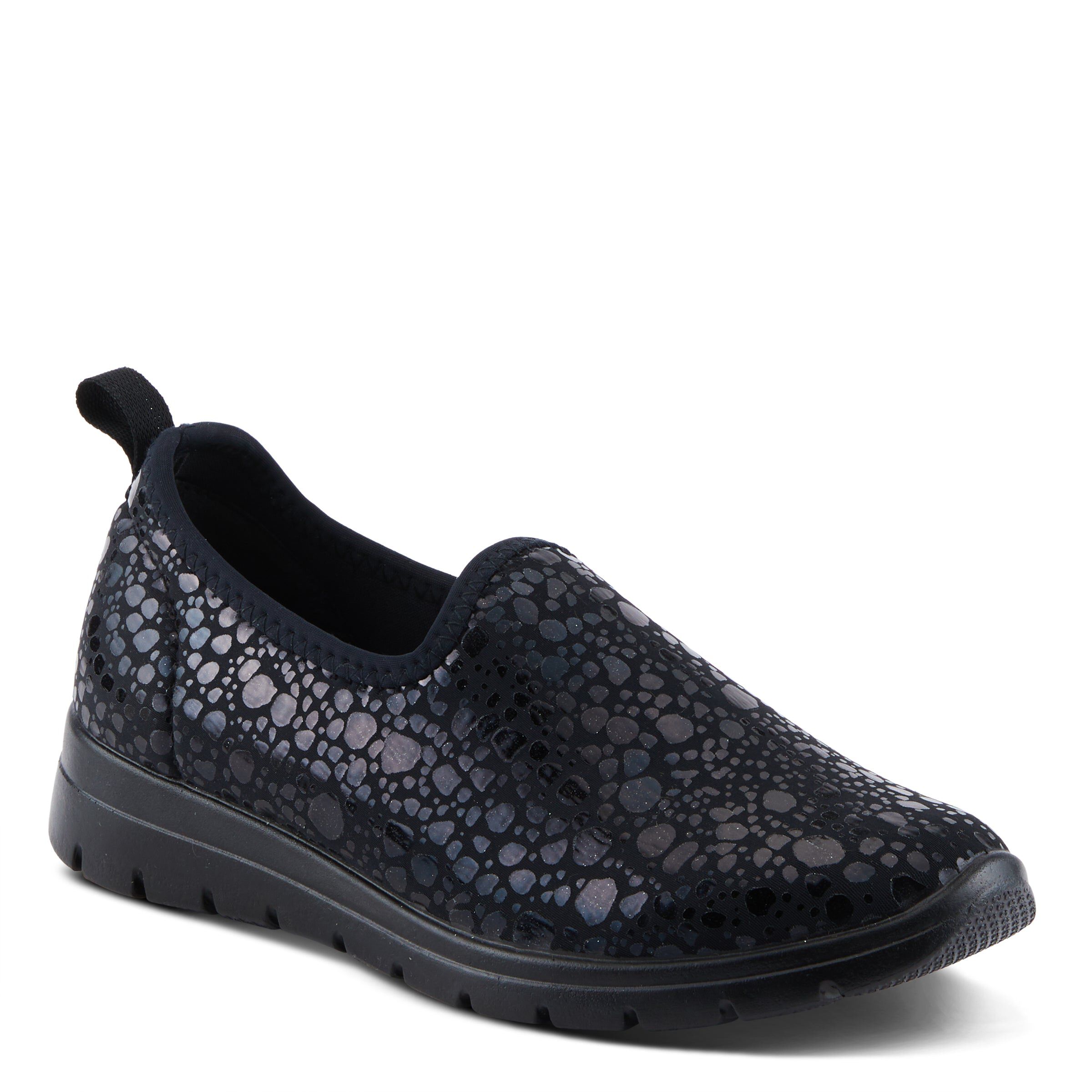Anisia-Croco Flat Shoes, BLACK, hi-res image number 0