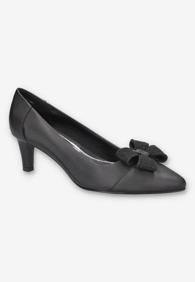 Devanna Pump, BLACK SATIN, hi-res image number null