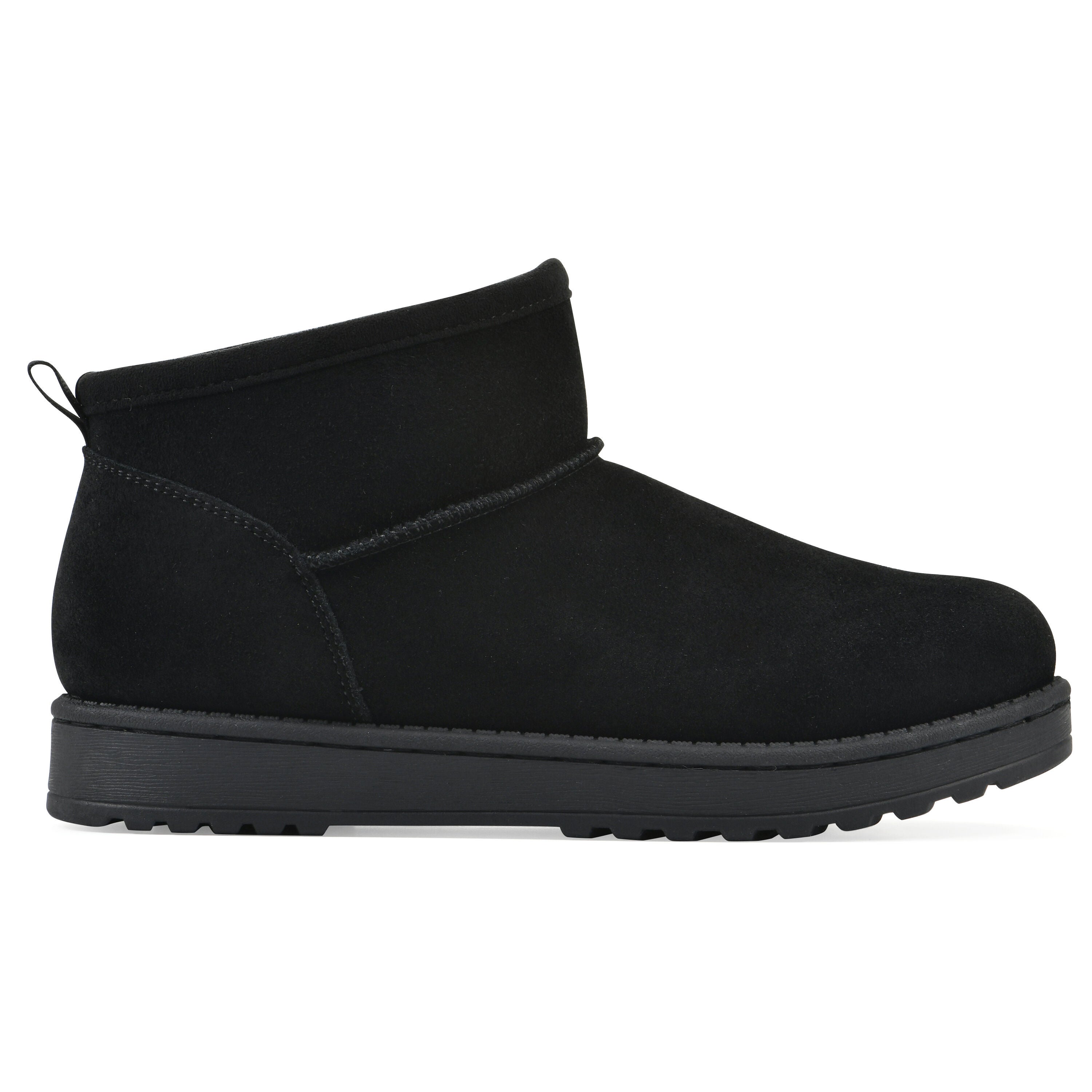 Inspo Faux Fur Leather Bootie, BLACK SUEDE, alternate image number 2