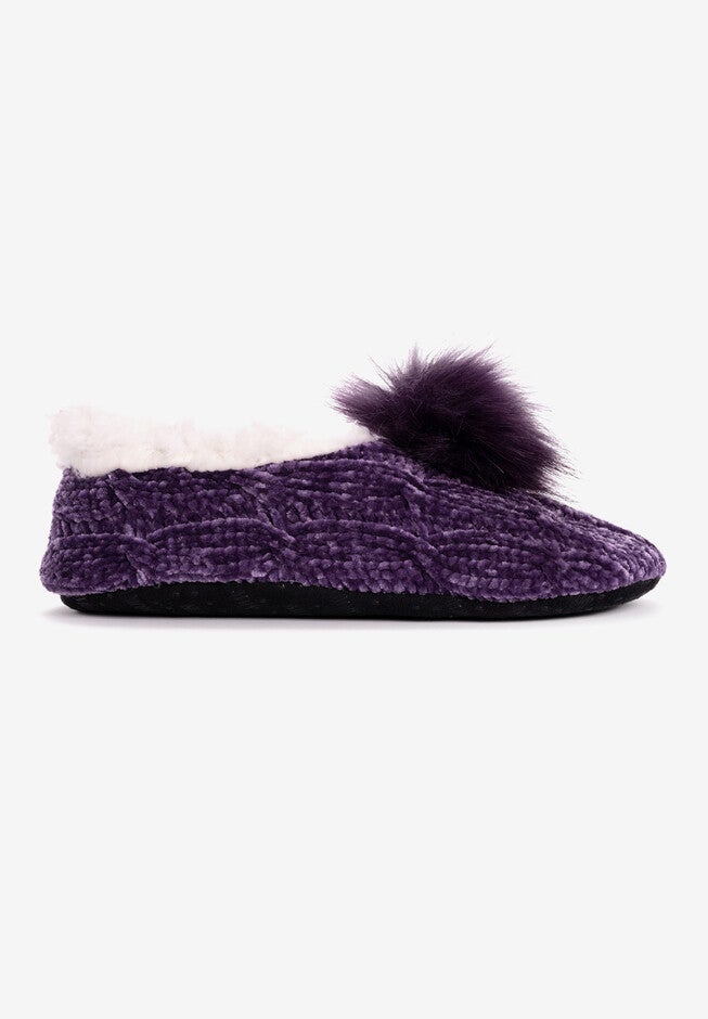 Chenille Ballerina Slipper, , alternate image number null