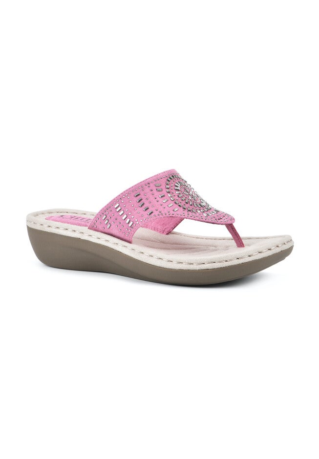 Cliffs Cienna Flip Flop Sandal, MAGENTA PINK FABRIC, hi-res image number null