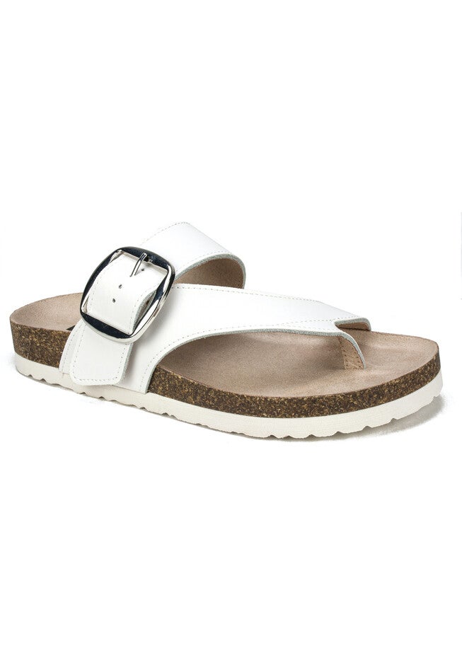 White Mountain Harley Footbed Sandal, WHITE LEATHER, hi-res image number null