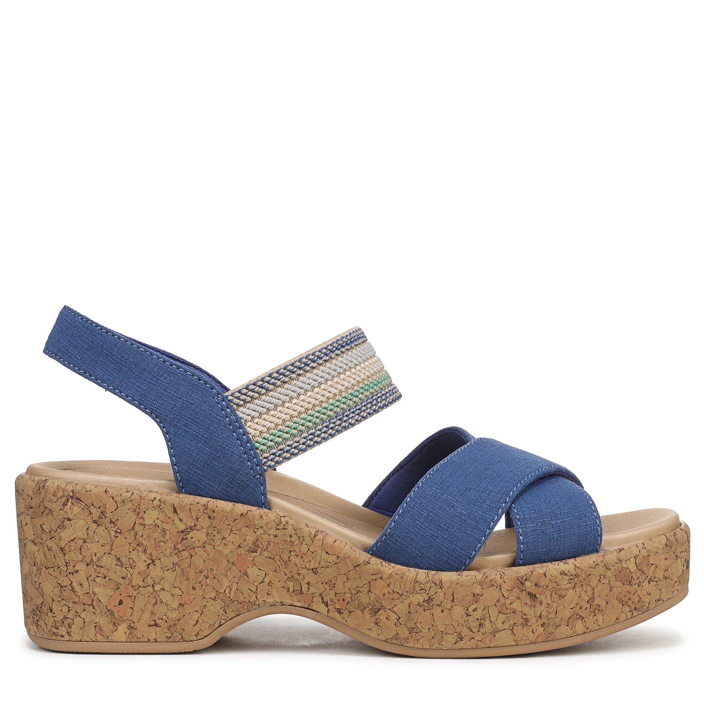 Verity Platform Sandal, DEJA VU BLUE, alternate image number 3