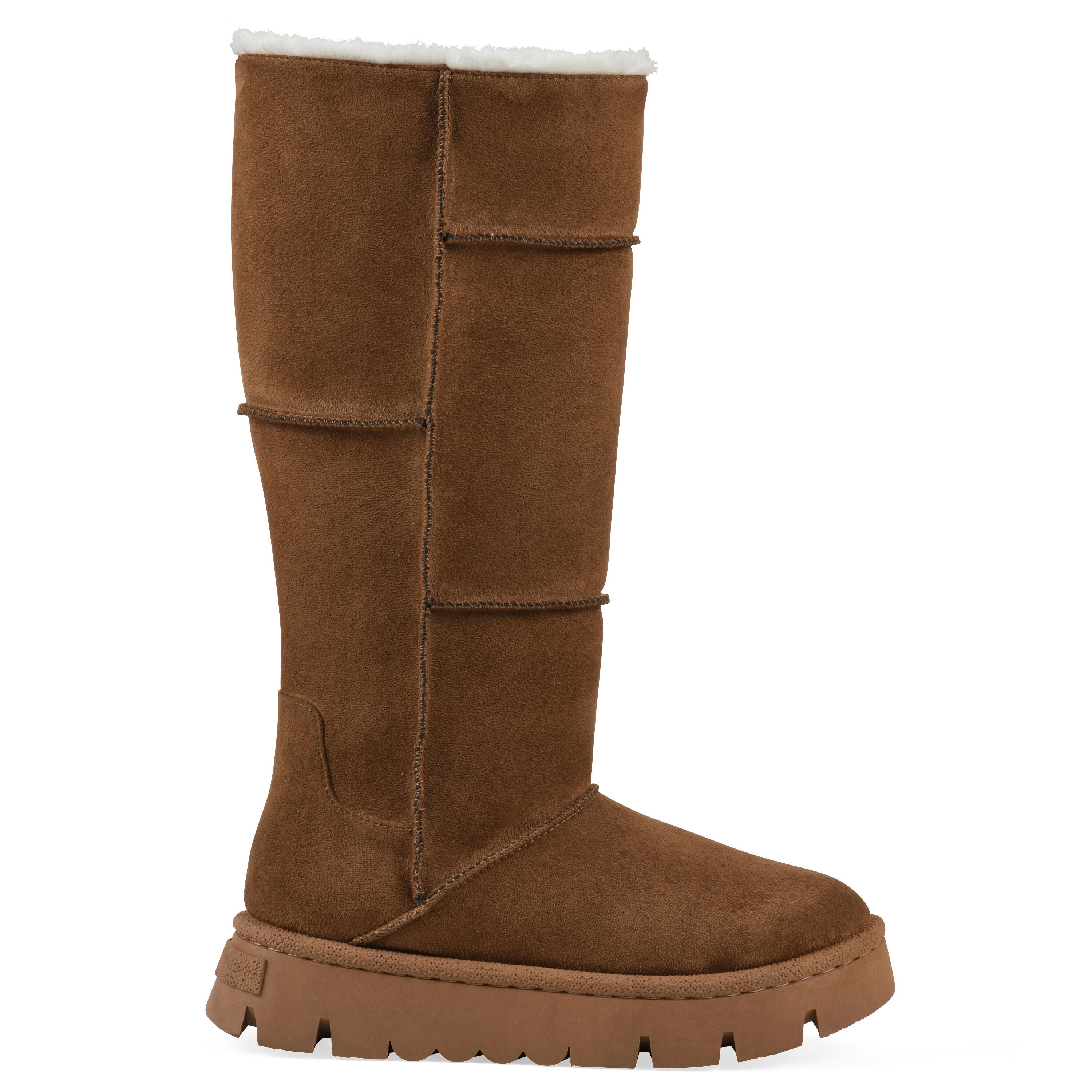 Tru Faux Fur Tall Shaft Boot, CHESTNUT, alternate image number 2