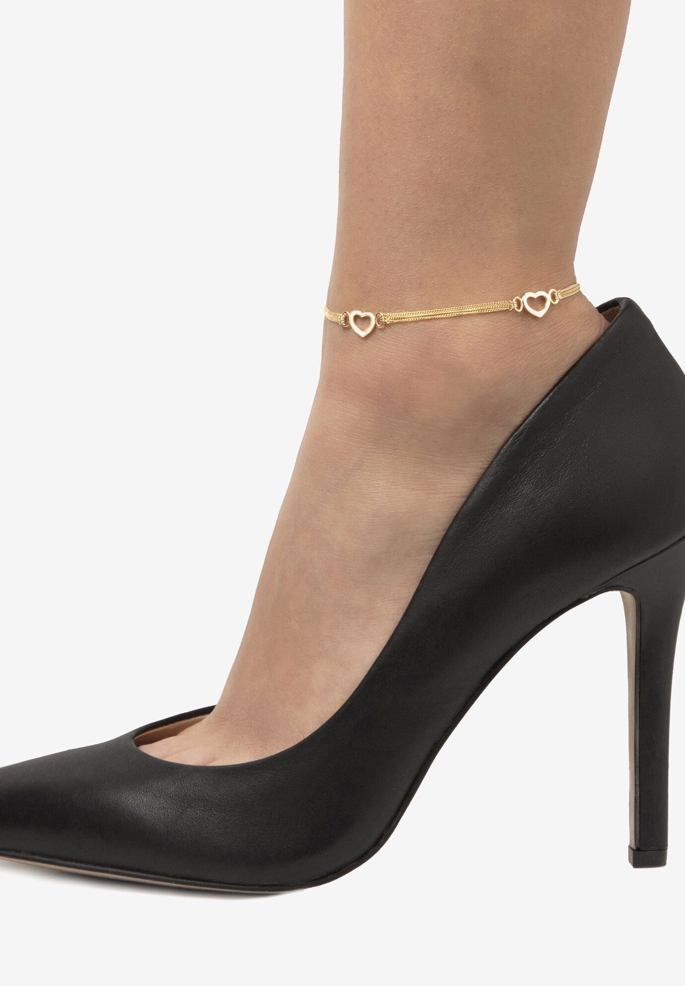 Yellow Gold-Plated Sterling Silver Ankle Bracelet (7.5Mm), 10 Inches, , alternate image number 2