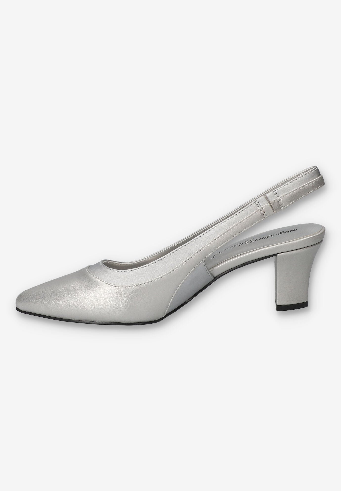 Dessa Slingback Pump, SILVER, alternate image number 4