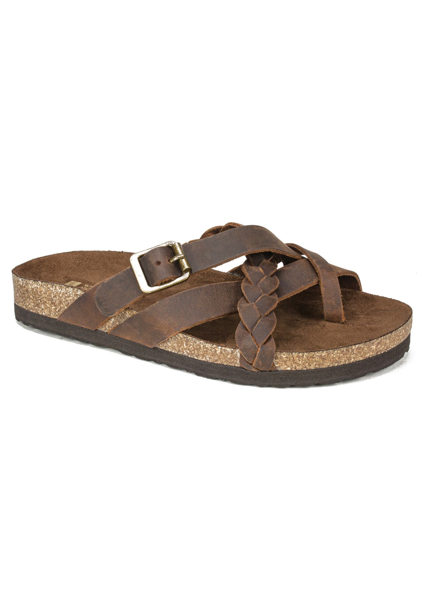 Harrington Leather Sandal , BROWN LEATHER, hi-res image number 0