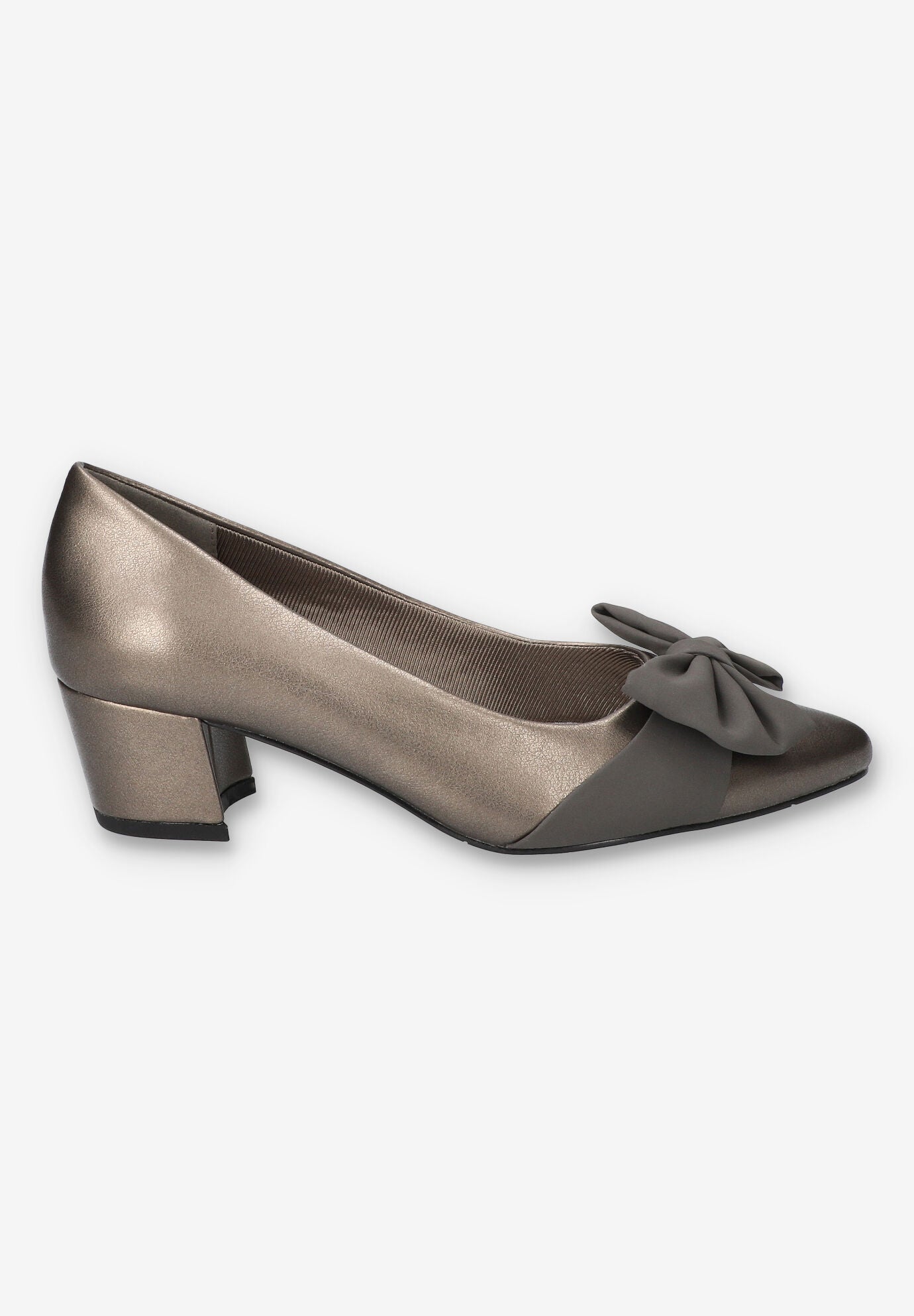 Alva Pointed Toe Pump, PEWTER, alternate image number 2