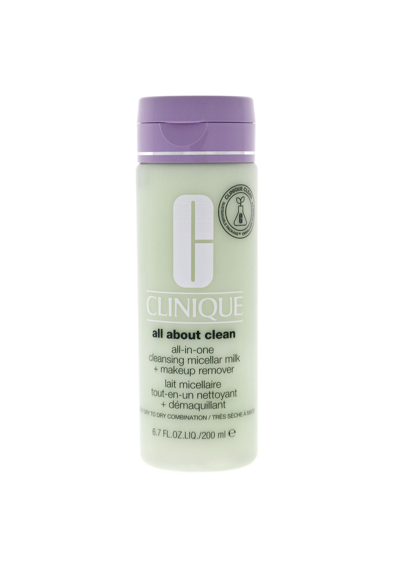 All About Clean All-In-One Cleansing Micellar Milk And Makeup Remover - Oily Skin -6.7 Oz Cleanser, DRY SKIN, hi-res image number 0