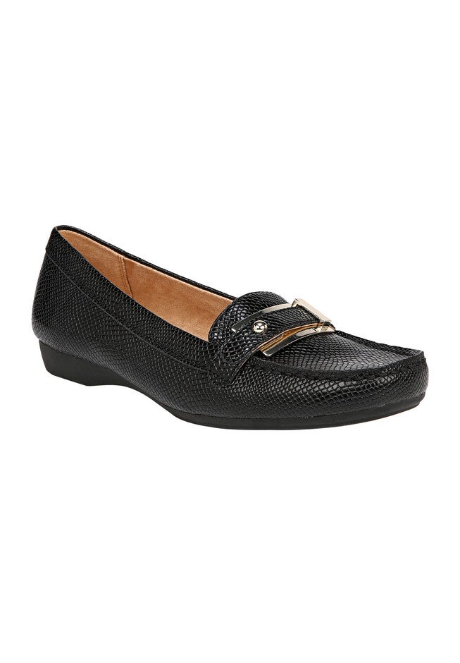 Gisella Loafer by Naturalizer®, BLACK LIZARD, hi-res image number null