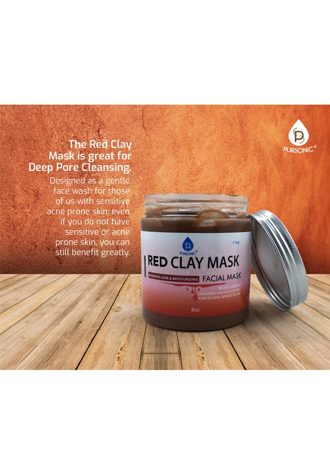 Facial Mask Of Red Clay, , on-hover image number 1