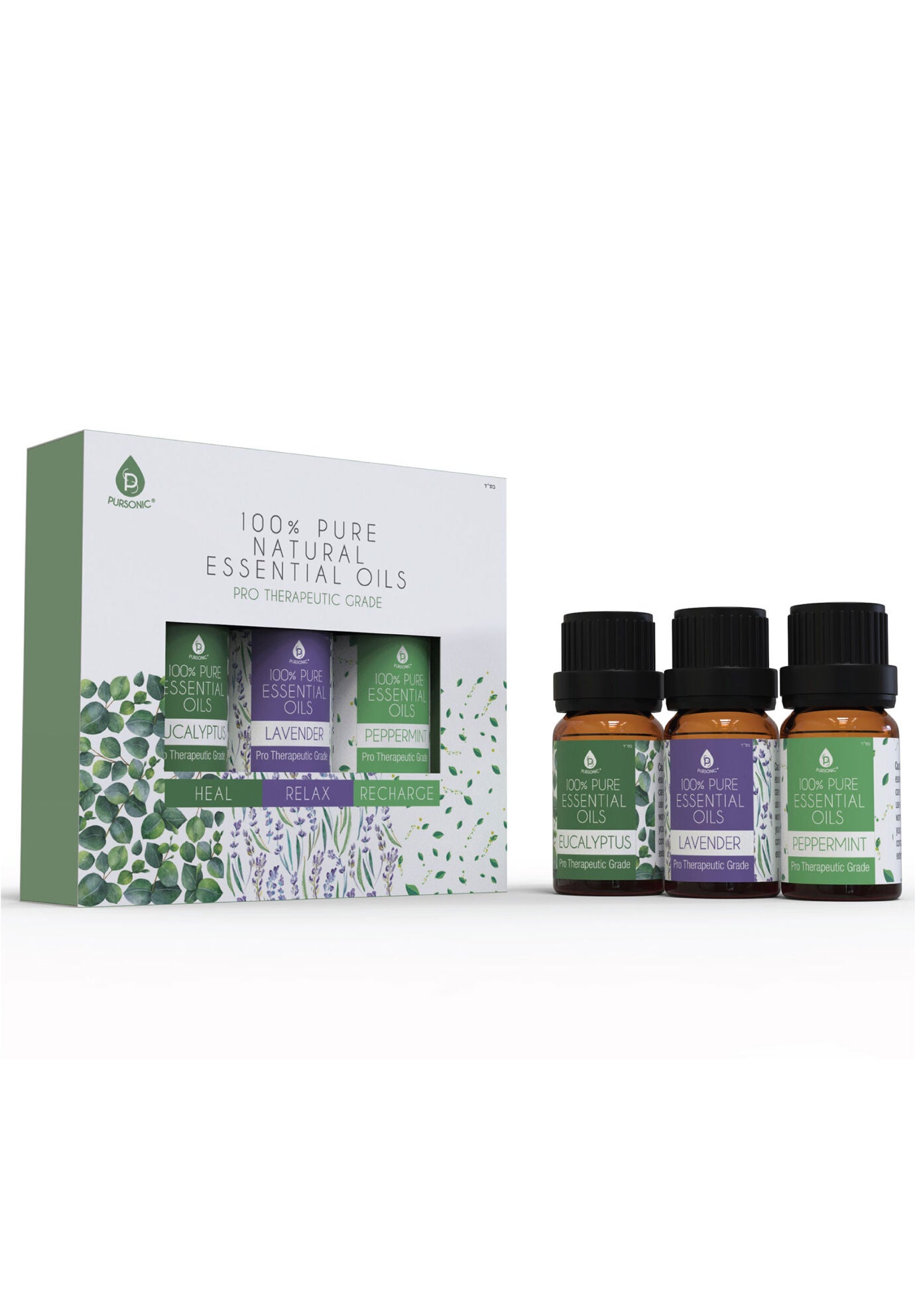 Pure Essential Aromatherapy Oils Gift Set, LAVENDER EUCALYPTUS PEPPERMINT, hi-res image number 0