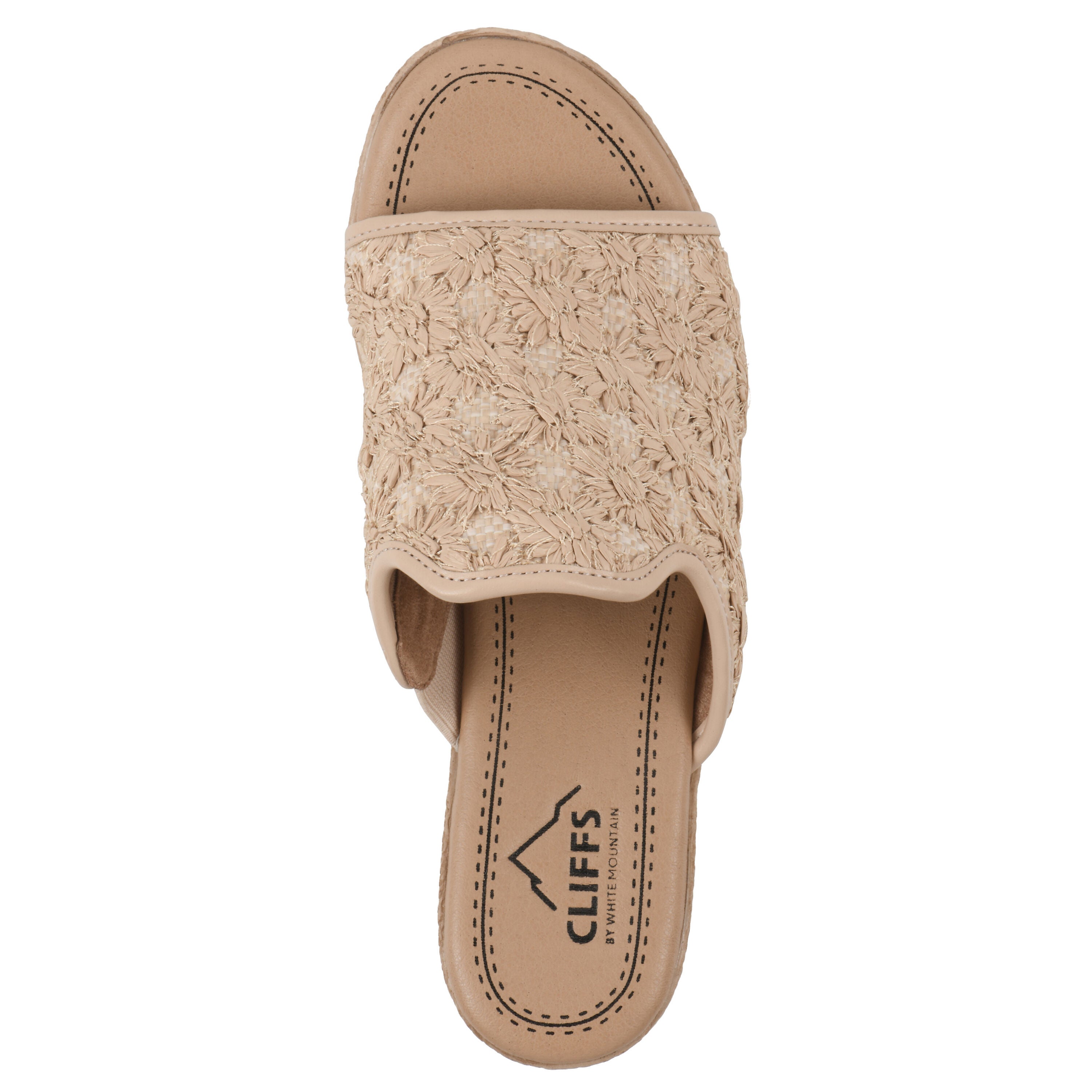 Bizzie Wedge Sandal, NATURAL FABRIC, alternate image number 4