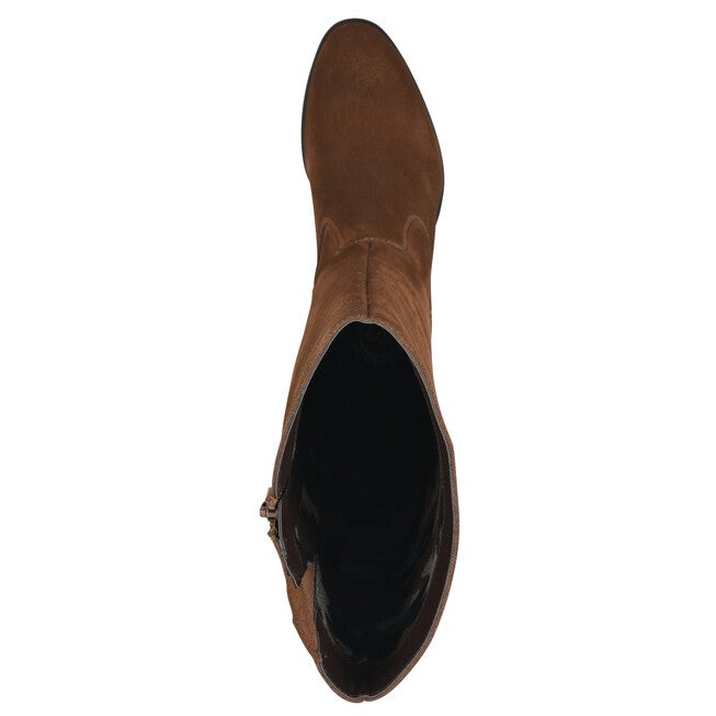 Tater Heeled Tall Shaft Boot, HAZEL SUEDE, alternate image number 4