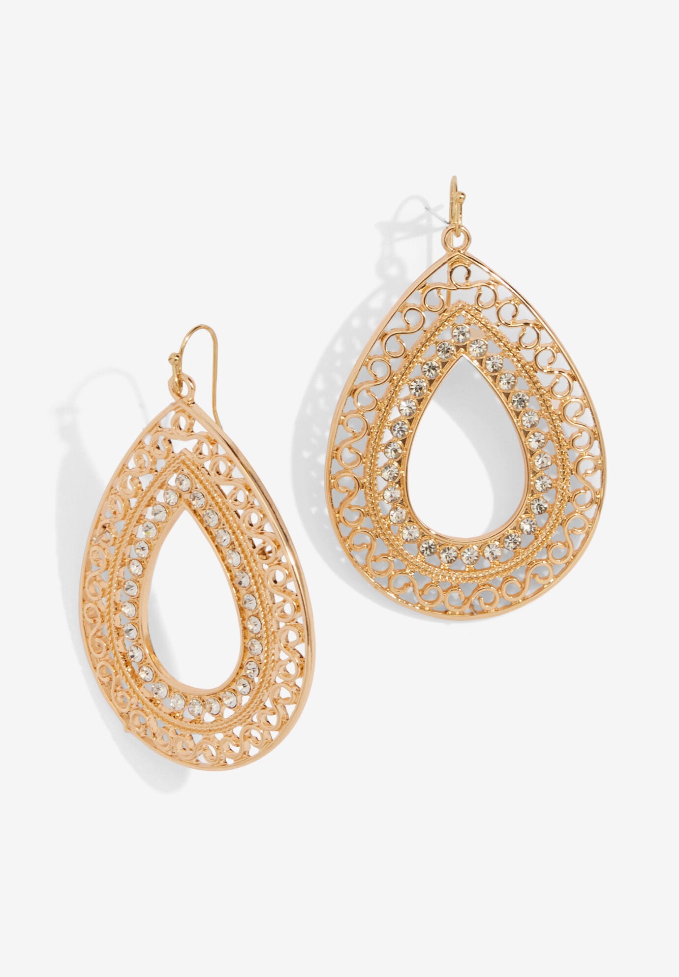 Filigree Teardrop Earrings, , alternate image number 1