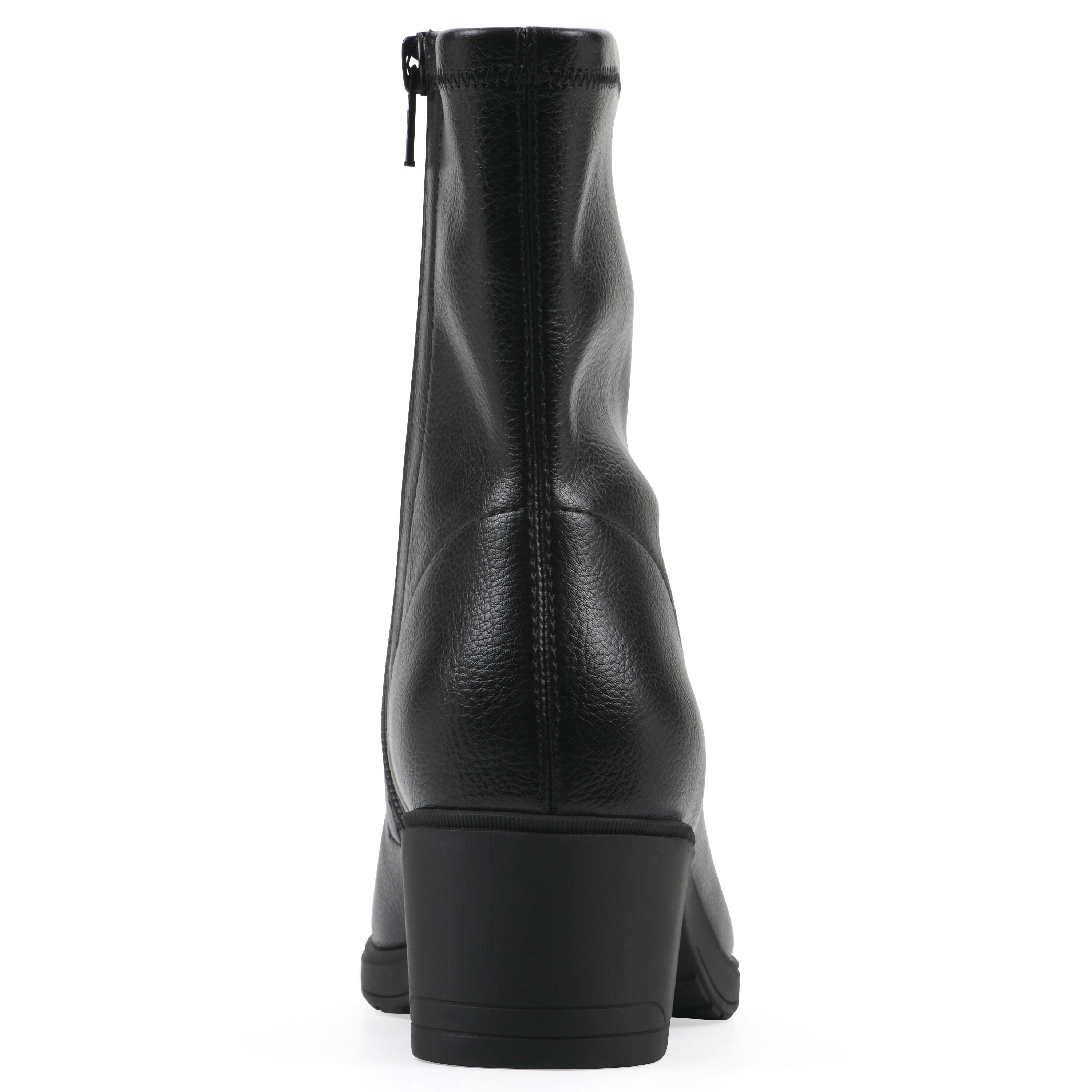 Huda Block Heel Bootie, BLACK SMOOTH, on-hover image number 1