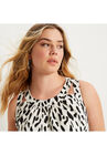 Cutout Neckline Maxi Dress, , alternate image number null