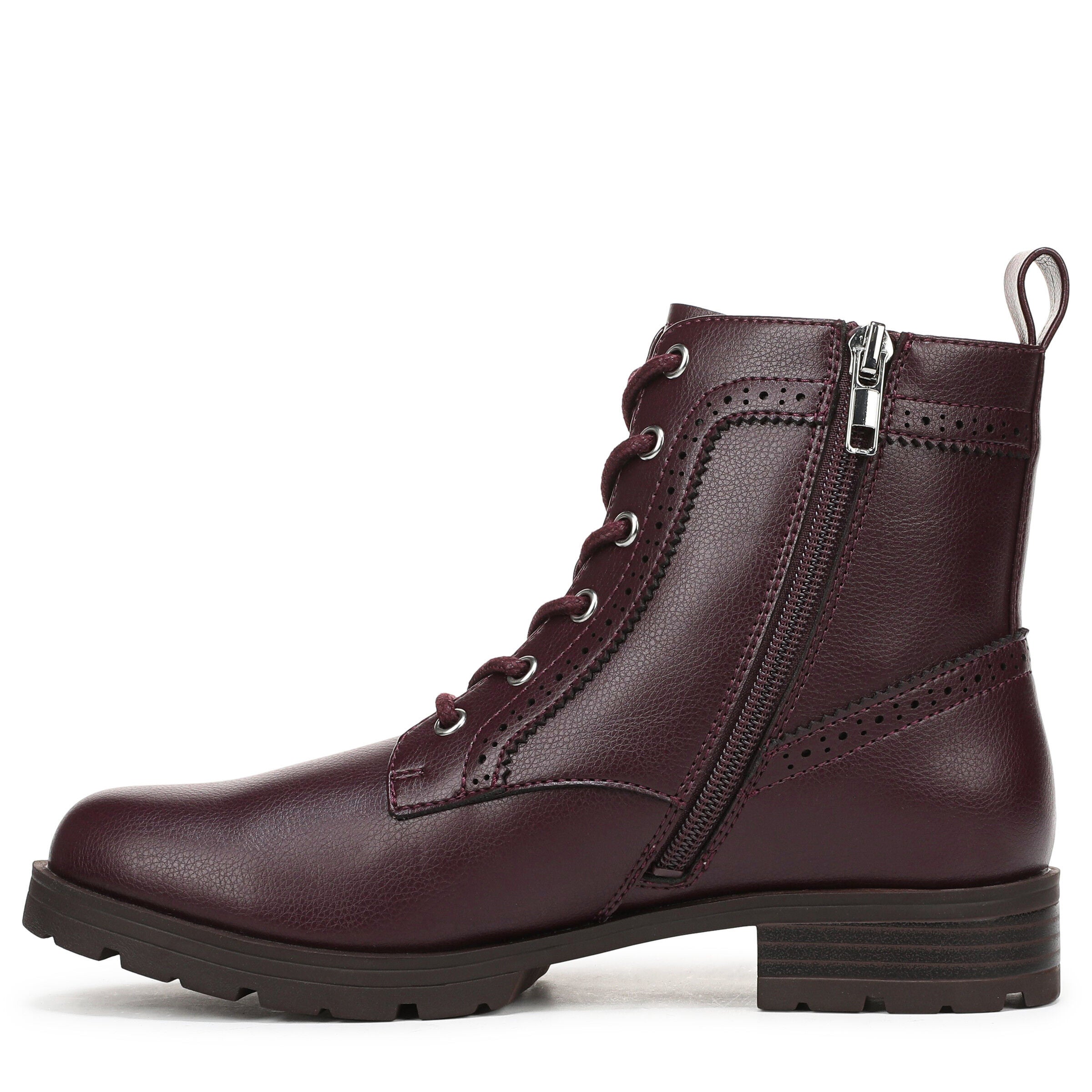 Lena Lace Up Boot, CHOCOLATE PLUM, alternate image number 5