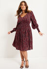 Smocked Waist Midi Dress, , alternate image number null