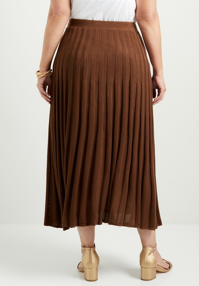 Pleated Midi Skirt, , on-hover image number null
